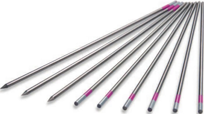 Actual product image Litty Tungsten electrode LYMOX LUX® D.2.4mm L.175mm pink-grey