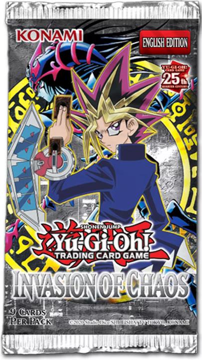 Actual product image Yu-Gi-Oh Invasion of Chaos Booster 25th Anniversary -! (English, Booster Pack)