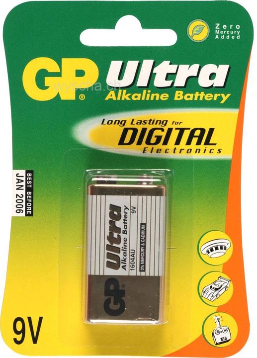 Image du produit GP Batteries Bloc ultra-alcalin (1 pcs, 9V Block)