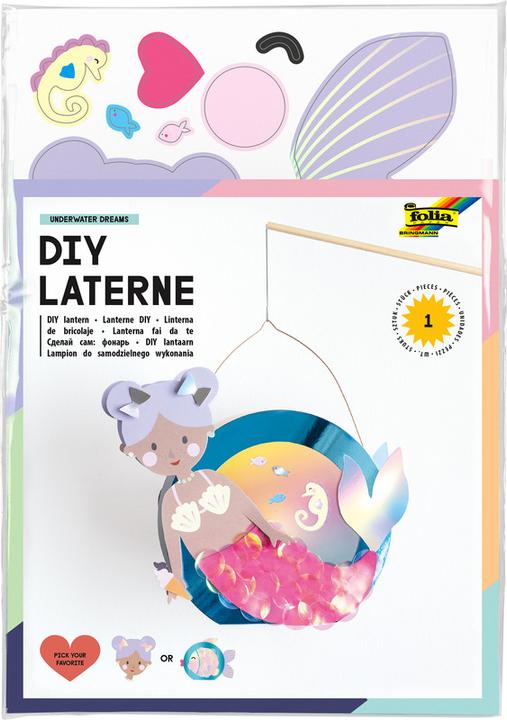 Produktbild Folia Bastelset Laterne Friends