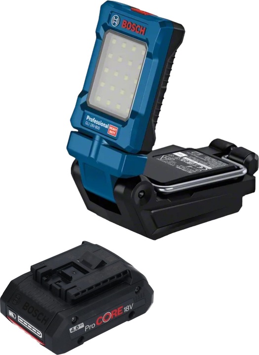 Actual product image Bosch Professional Bosch GLI 18V-800 Professional cordless lamp 18 V 800 lm + 1x ProCORE rechargeable battery 4.0 Ah - (800 lm)