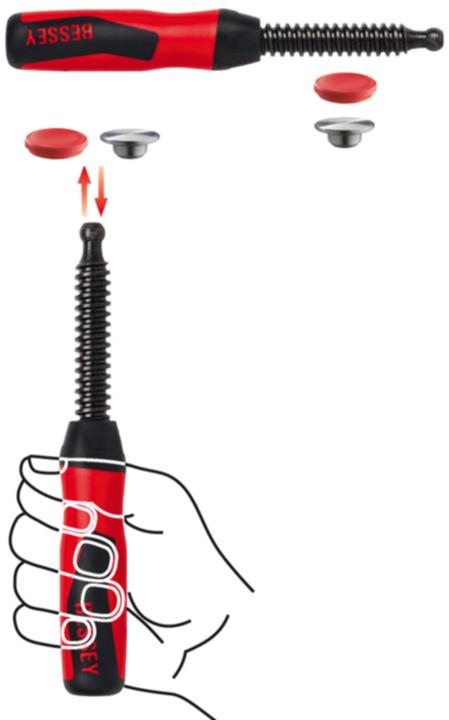 Actual product image Bessey 2-component plastic handle