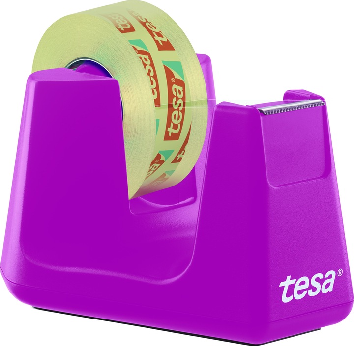 Image du produit tesa Dévidoir de ruban adhésif EASY CUT SMART pour tables, avec technologie antidérapante, 4 rouleaux de