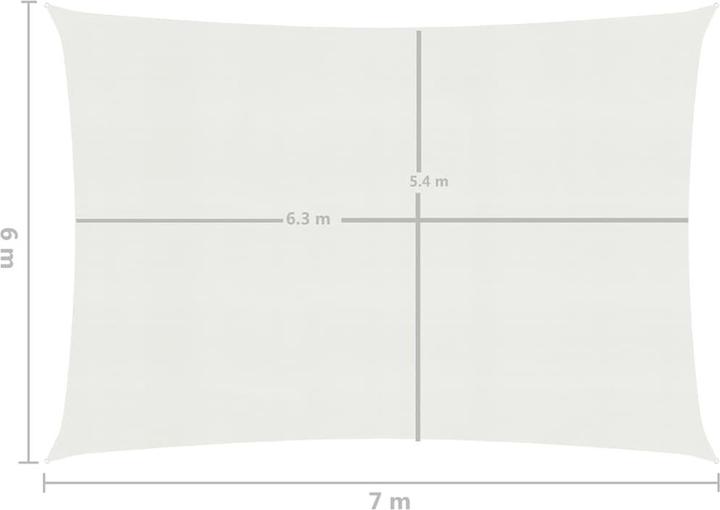 Actual product image vidaXL Sonnensegel (700 x 600 cm)