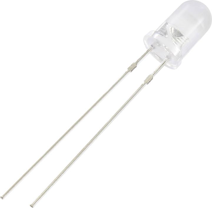 Tru Components LED filaire Blanc chaud Rond 5 mm 4200 mcd 100 ° 20 mA 2.9 V