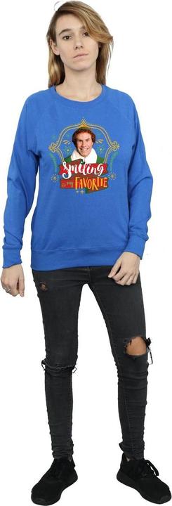 Actual product image Elf Womens/Ladies Buddy Smiling Sweatshirt (M)