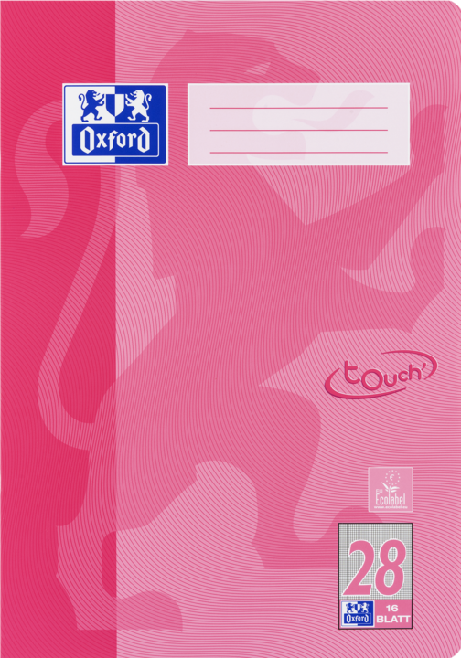 Produktbild Oxford Schulheft, A4, Lineatur 28 (A4, Kariert, Harter Einband)