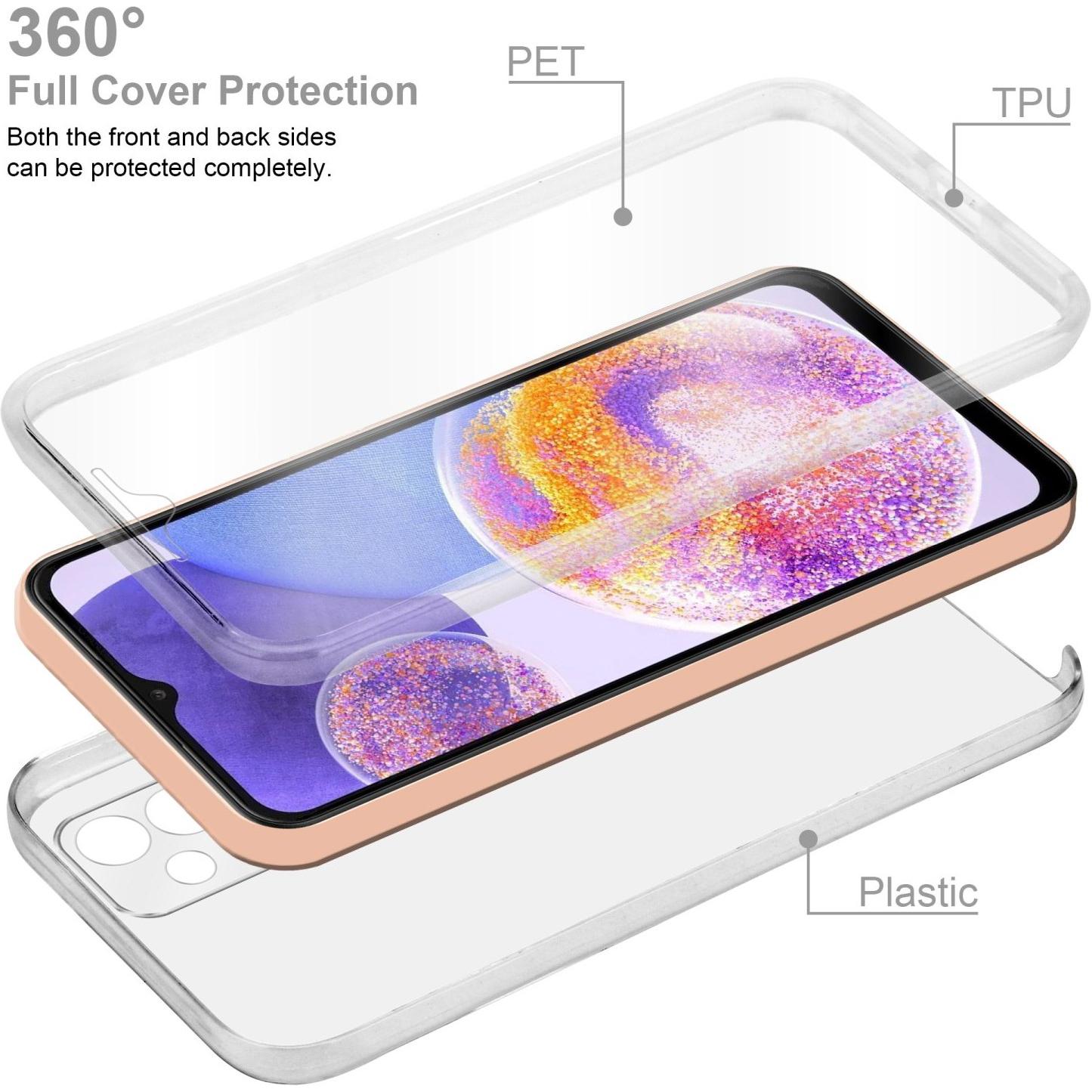 Thumbnail - Cadorabo TPU 360 Grad Case Hülle für Samsung Galaxy A23 4G (Samsung Galaxy A23), Smartphone Hülle, Transparent