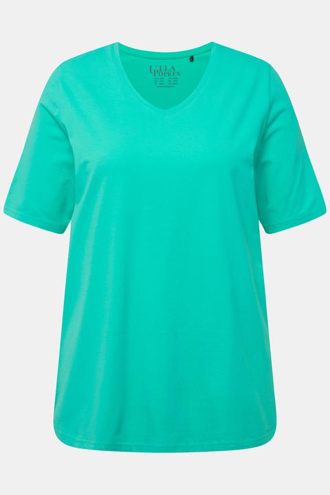 Actual product image Ulla Popken Essential V-Neck Stretch Tee (62)