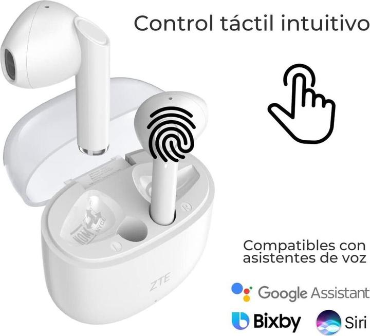 Produktbild ZTE Słuchawki Buds2 (EB2201) Biale (6 h, Kabellos)