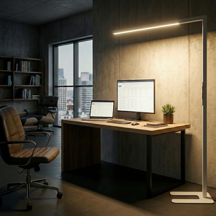 Produktbild Luxula LED-Büro-Stehleuchte - Slim Line (3500 lm)