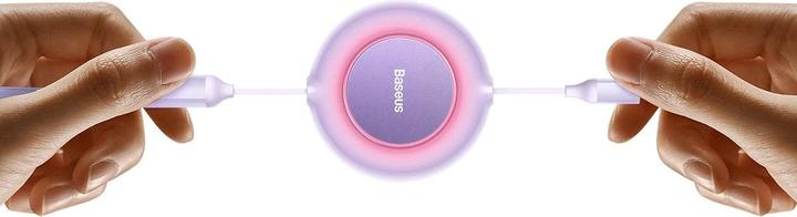 Actual product image Baseus Bright Mirror 3, USB 3-in-1 cable for micro USB / USB-C / Lightning 66W / 2A 1.1m (Purple) (1.10 m, 66 W)