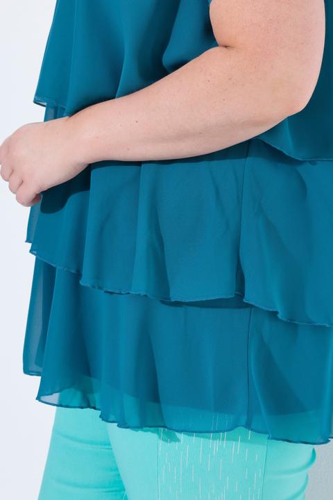 Produktbild Miamoda Bluse, A-Linie, Chiffon, Volants (58)