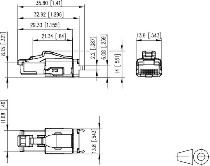 Actual product image Metz Connect RJ45-Stecker feldkonfektionierbar