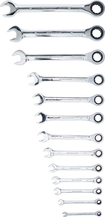 Produktbild BGS Ratschenring-Maulschlüssel-Satz (32 mm, 19 mm, 27 mm, 22 mm, 30 mm, 24 mm, 8 mm, 12 mm, 13 mm, 14 mm, 21 mm, 17 mm, 10 mm)