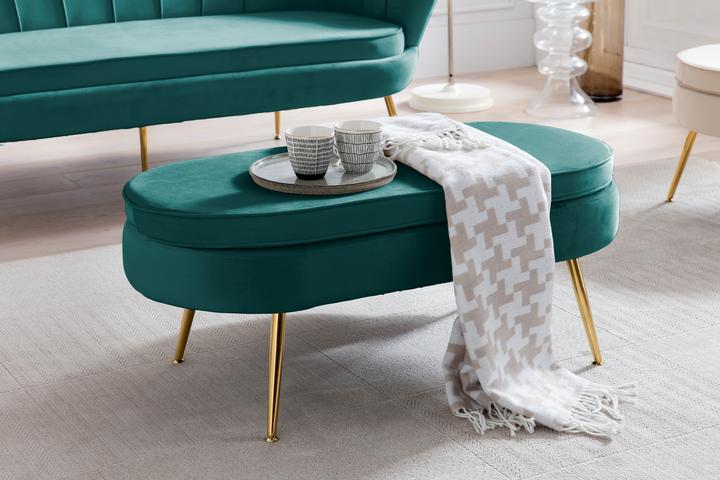 Actual product image SalesFever Seat pouf oval green