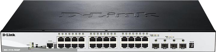 Productafbeelding D-Link DGS-1510-28XMP 28Port PoE+ Switch Smart Managed Gigabit Stack 4x 10G (28 ports)