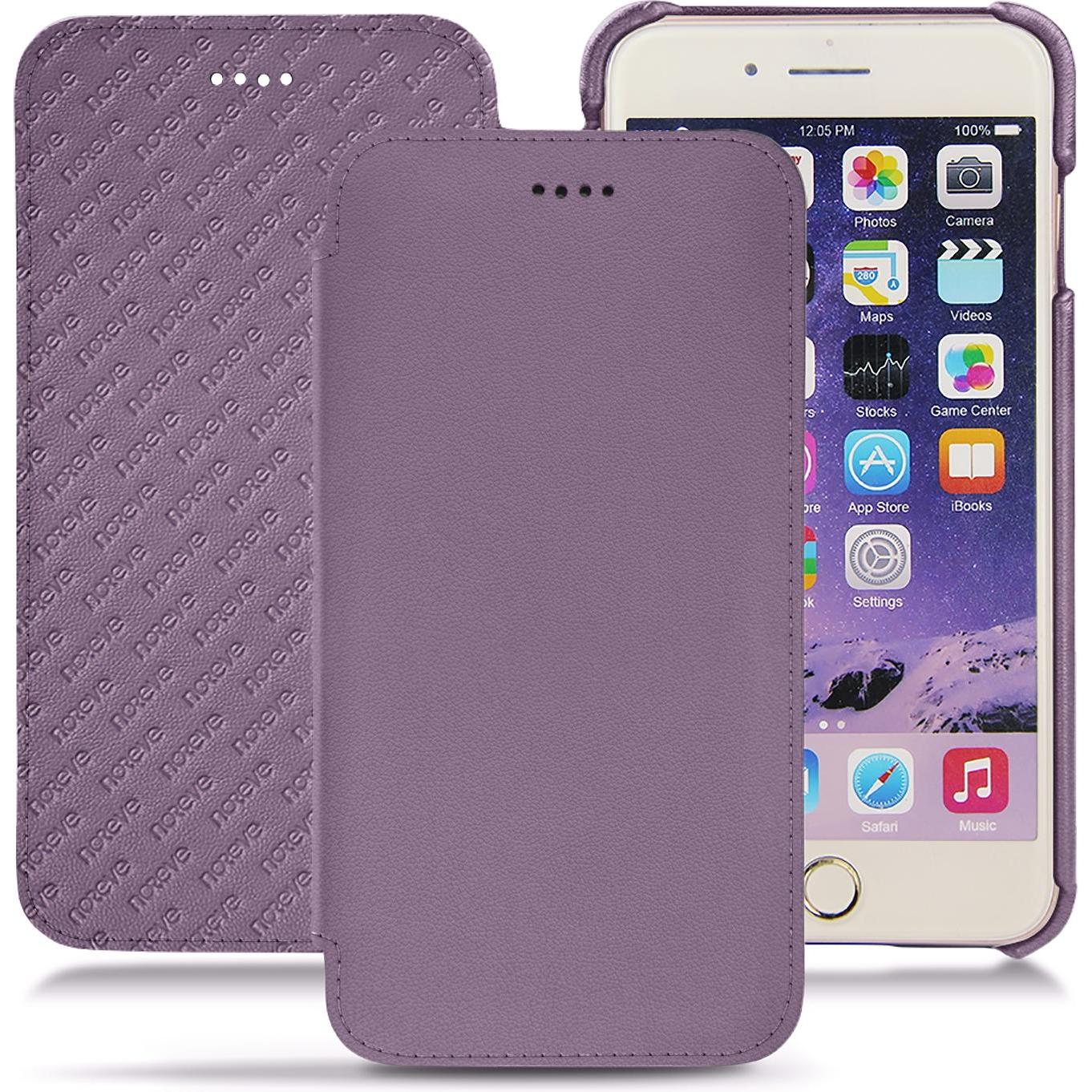 Noreve Lederschutzhülle horizontal (Apple iPhone 7 Plus), Smartphone Hülle, Beige