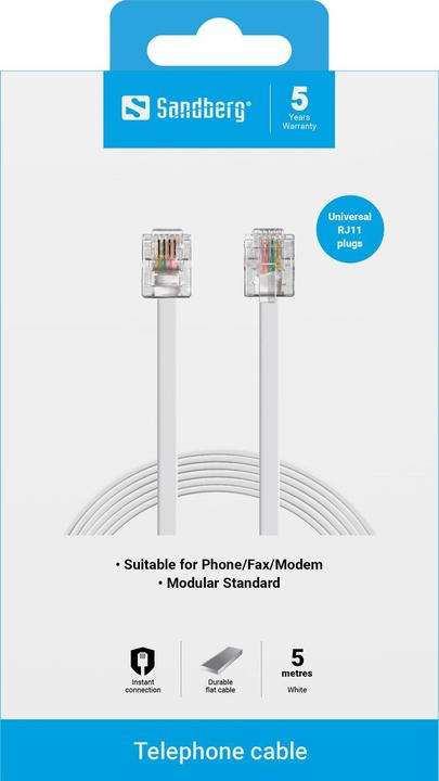 Actual product image Sandberg RJ11-RJ11