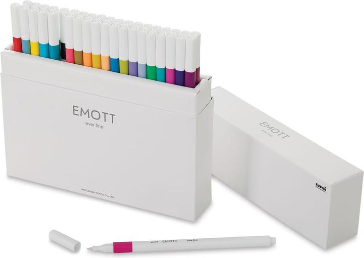 Produktbild Uni-ball Faserschreiber Emott Standard 0.4 mm, 40er-Set (Gemischte Farben, 40 x)