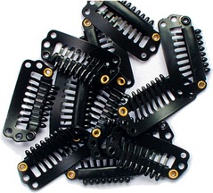 Immagine prodotto Seiseta Clip di metallo nere 12 pezzi. (Nero)