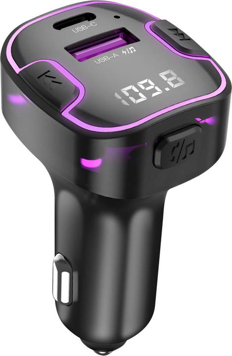 Produktbild xO transmiter FM BCC12 Bluetooth MP3 Autoladegerät 3,1A schwarz