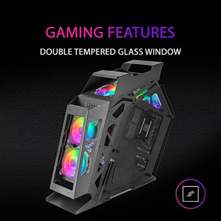 Produktbild Mars Gaming Boitier Mini Tour Micro Atx Mc61 RGB Avec Panneau Vitré (Noir) (Mini-ITX, mATX)