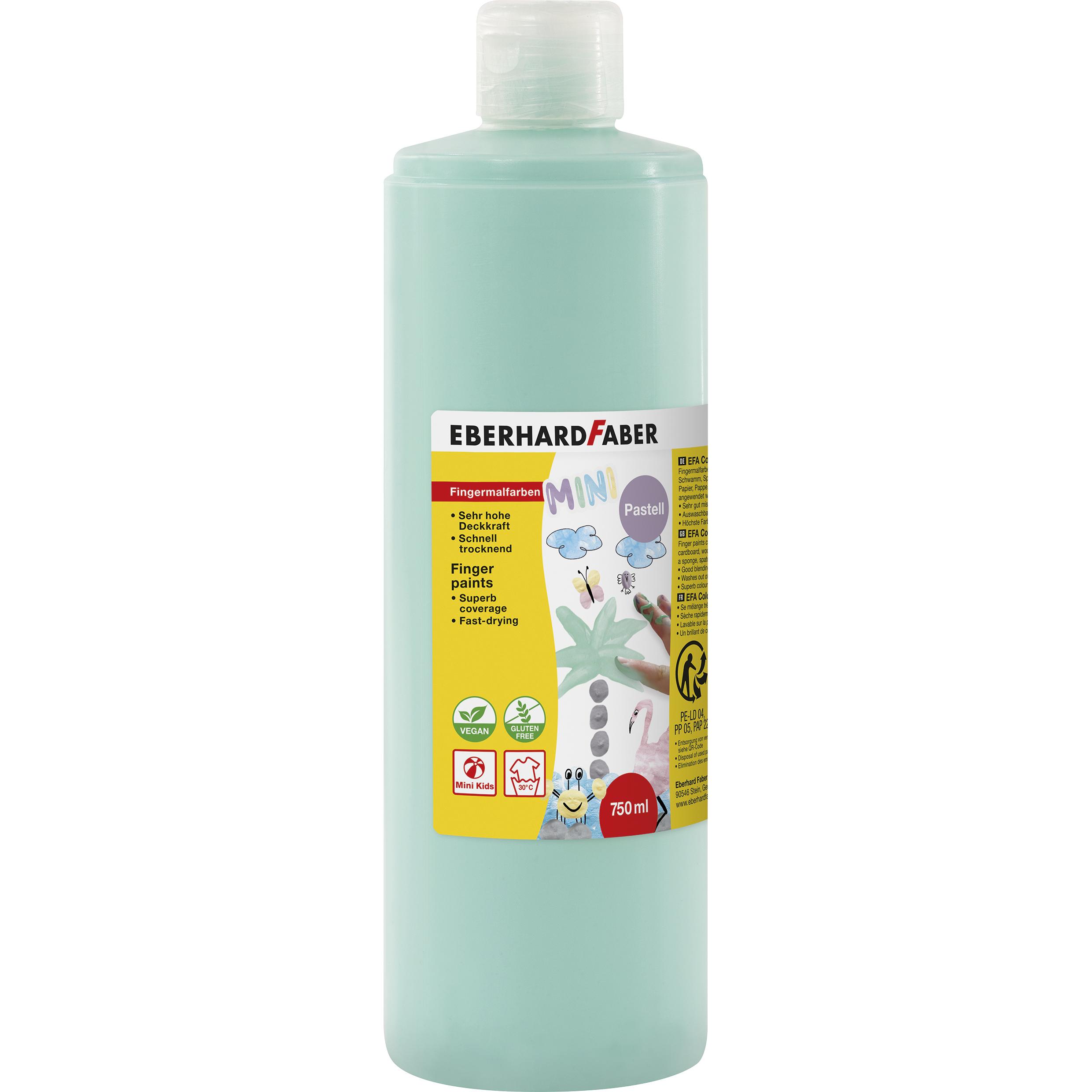 EberhardFaber, Künstlerfarbe + Bastelfarbe, EBERHARD FABER Fingerfarbe mint 750,0 ml (Mint, 750 ml)