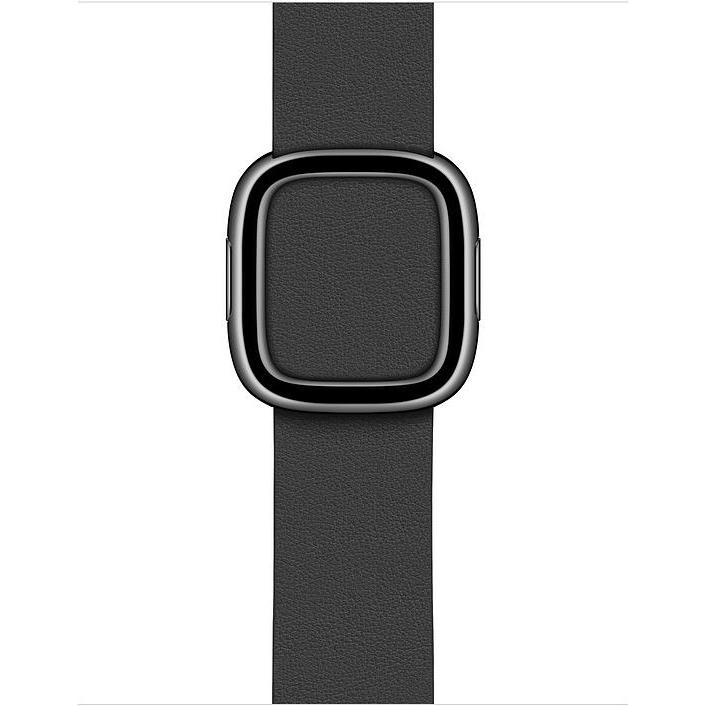 Apple Modernes Lederarmband (40 mm, Leder), Uhrenarmband, Schwarz