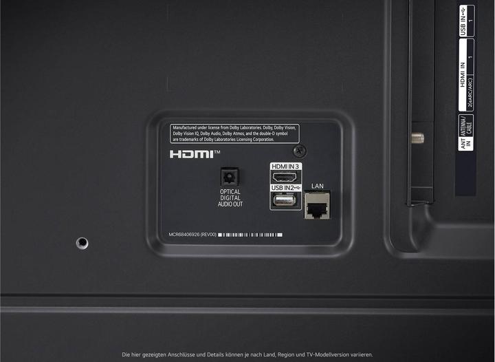 Actual product image LG 43NANO82T6B (43", NANO82, Nano-Cell, 4K, 2024)
