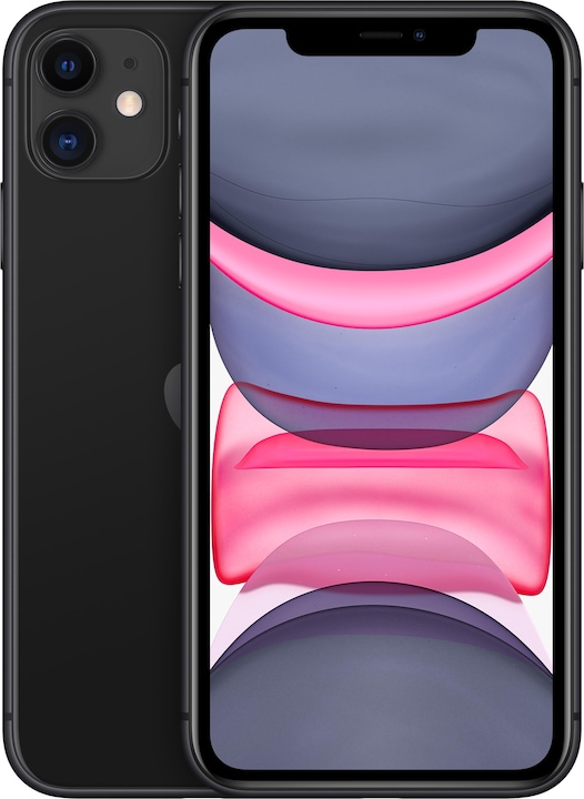 Apple iPhone 11 (64 GB, Black, 6.10", SIM + eSIM, 12 Mpx, 4G)