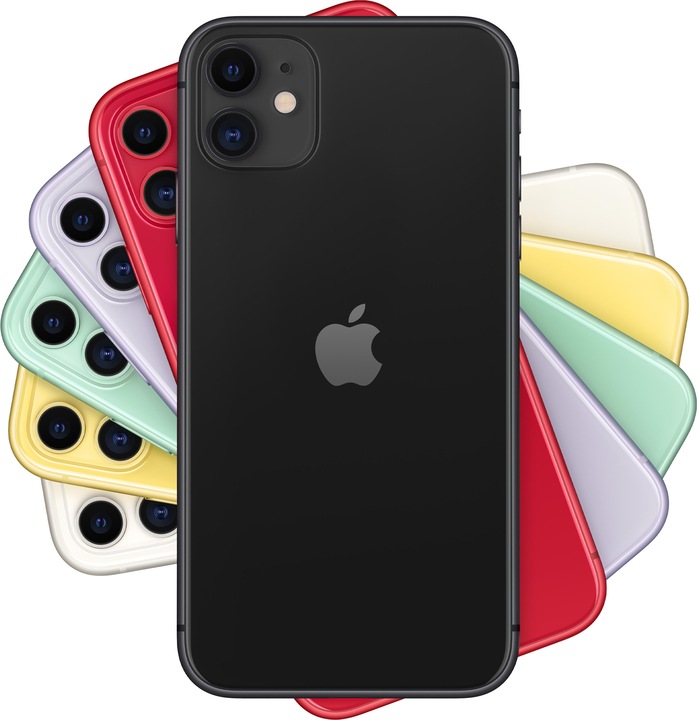 Image du produit Apple iPhone 11 (64 Go, Noir, 6.10", SIM + eSIM, 12 Mpx, 4G)