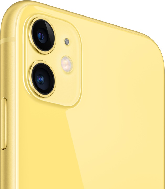 Actual product image Apple iPhone 11 (64 GB, Yellow, 6.10", SIM + eSIM, 12 Mpx, 4G)