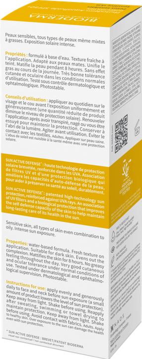 Valori nutrizionali e ingredienti Bioderma Photoderm Aquafluid SPF50+ (Crema solare, SPF 50+, 40 ml, 40 g)