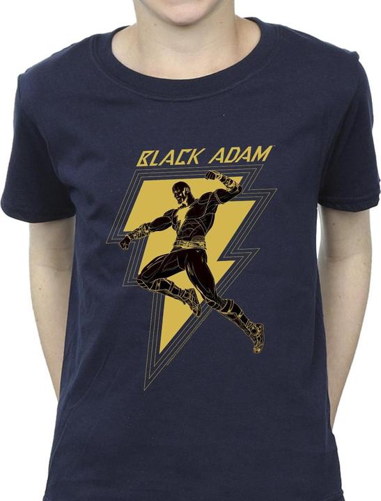 Produktbild Black Adam Golden Bolt Chest TShirt Jungen (128)