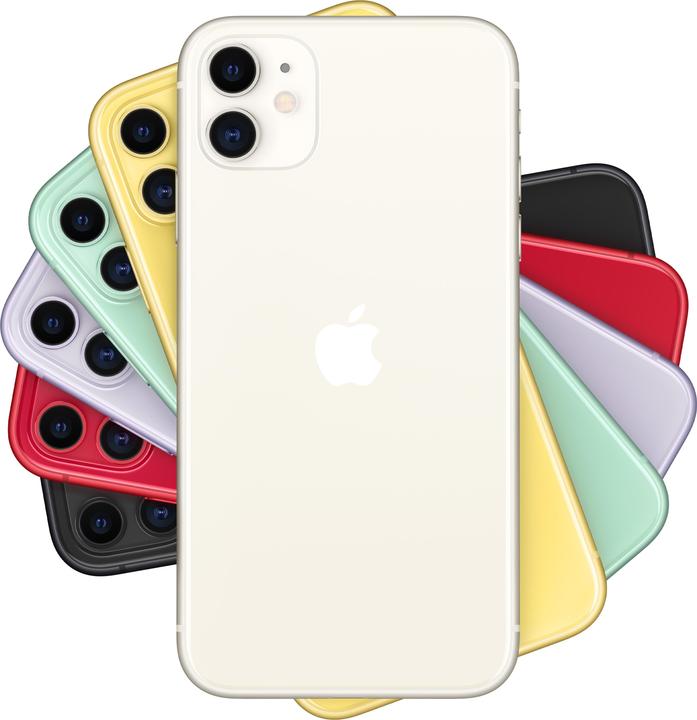 Produktbild Apple iPhone 11 (64 GB, White, 6.10", SIM + eSIM, 12 Mpx, 4G)