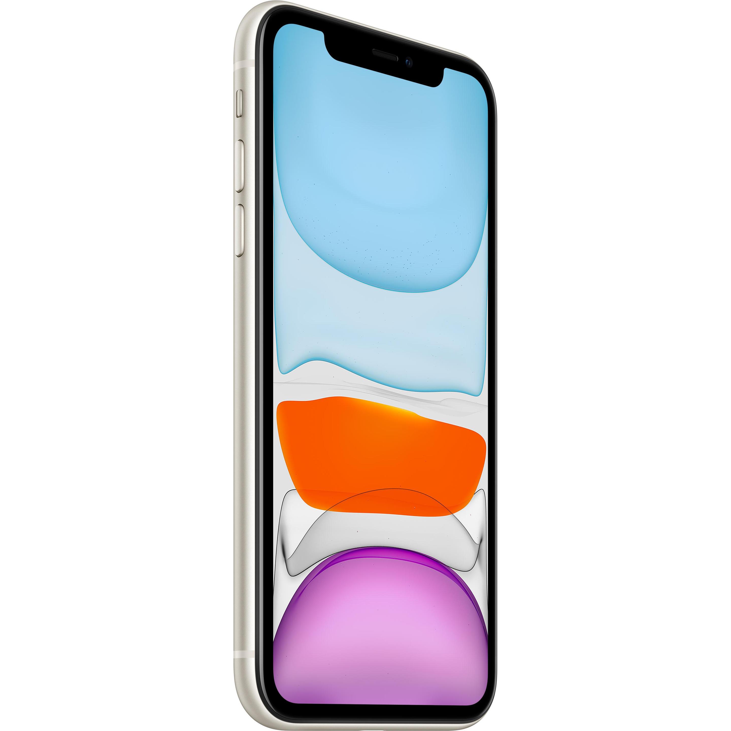 Thumbnail - Apple iPhone 11 (64 GB, White, 6.10", SIM + eSIM, 12 Mpx, 4G), Smartphone, Weiss