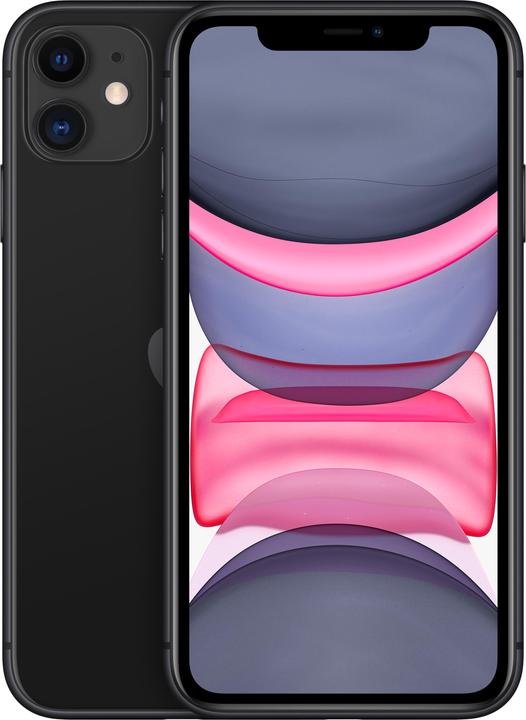 Apple iPhone 11 (128 GB, Black, 6.10", SIM + eSIM, 12 Mpx, 4G)