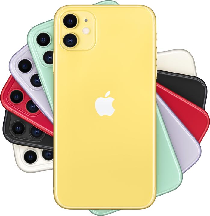 Produktbild Apple iPhone 11 (128 GB, Yellow, 6.10", SIM + eSIM, 12 Mpx, 4G)