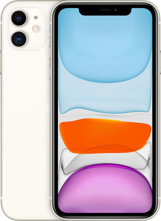 Apple iPhone 11 (128 GB, White, 6.10", SIM + eSIM, 12 Mpx, 4G)