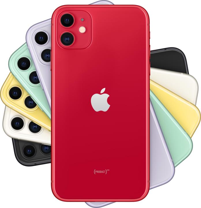 Produktbild Apple iPhone 11 (256 GB, (PRODUCT)​RED, 6.10", SIM + eSIM, 12 Mpx, 4G)