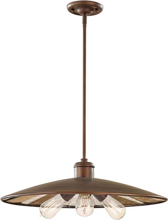 Actual product image Elstead Lighting Urban Renewal pendant light E27 triple Astral Bronze (E27)