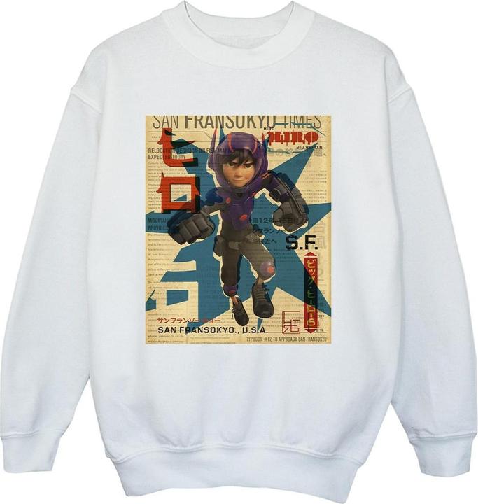 Immagine prodotto Disney Big Hero 6 Baymax Hiro Newspaper Felpa Ragazzi (116)