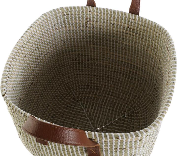 Actual product image DKD Home Decor Basket set Natural Light brown Polyurethane Seagrass 38 x 38 x 35 cm (38 x 38 x 35 cm)