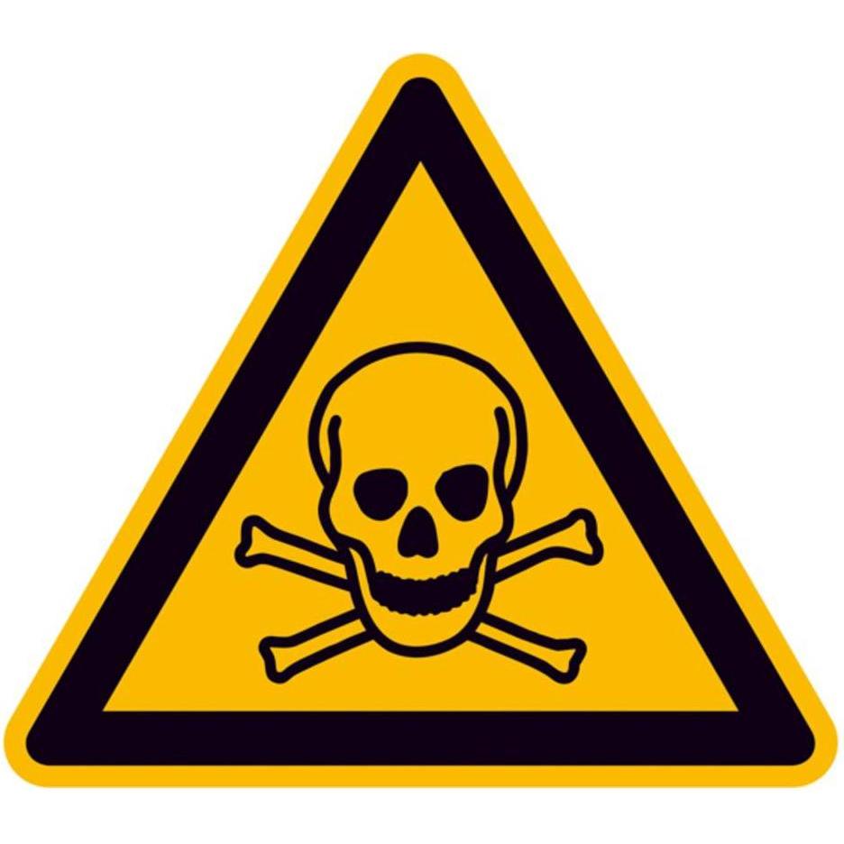 Wolk, Segnaletica di sicurezza, Warnschild Giftige Stoffe Aluminium 315 mm ISO 7010 1 St.