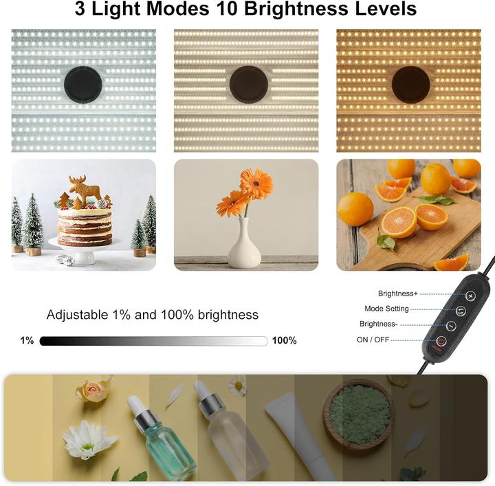 Actual product image Puluz Upgrade Fotobox 60x40cm mit dimmbaren LEDs (Light modifiers)