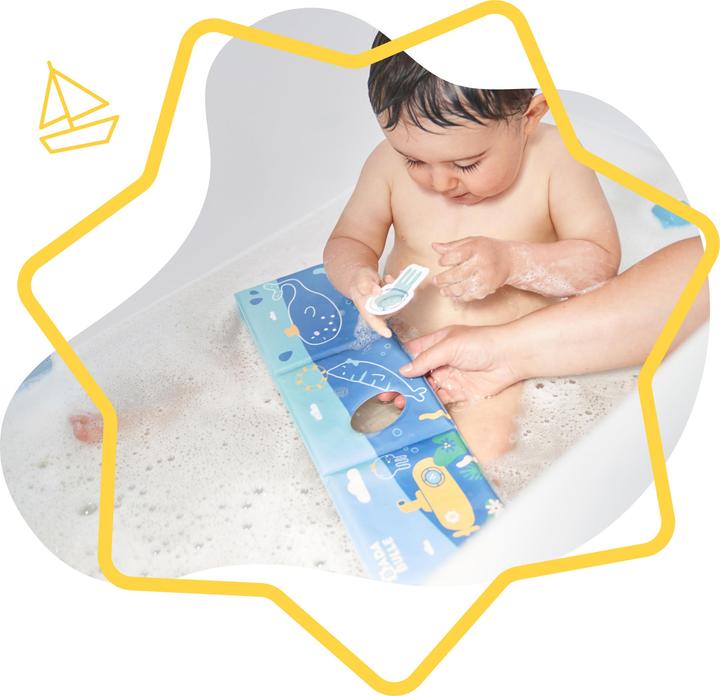 Actual product image Badabulle Badebuch mit Krake-Fingerhut