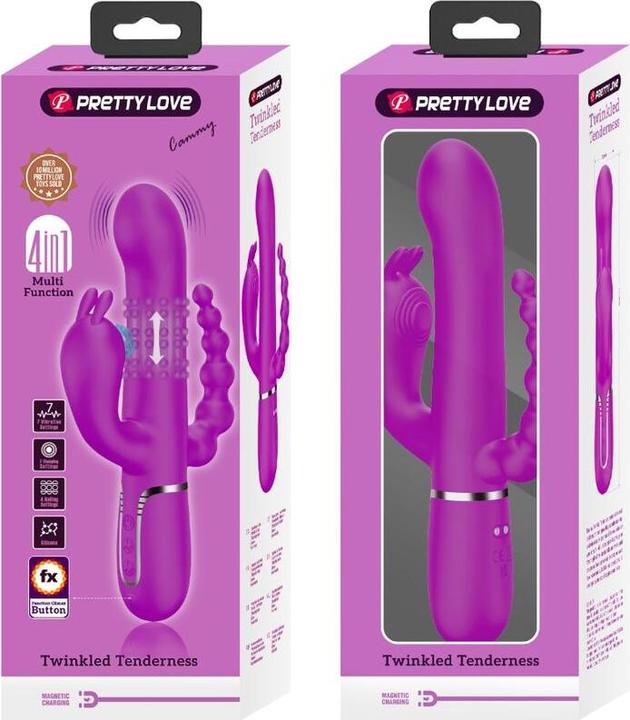 Produktbild Pretty Love Cammy Triple Vibrator Multifunktion 4 In 1 Rosa