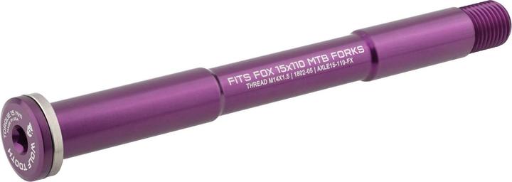 Actual product image Wolf Tooth Thru axle 15 x 110 mm Boost for Fox Racing Shox