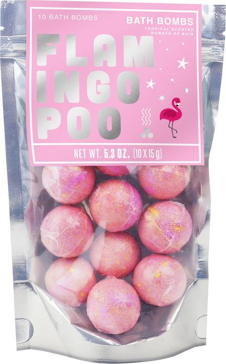 Actual product image Gift Republic Fizzy Bath Bombs Flamingo Poo (Bath bombs)